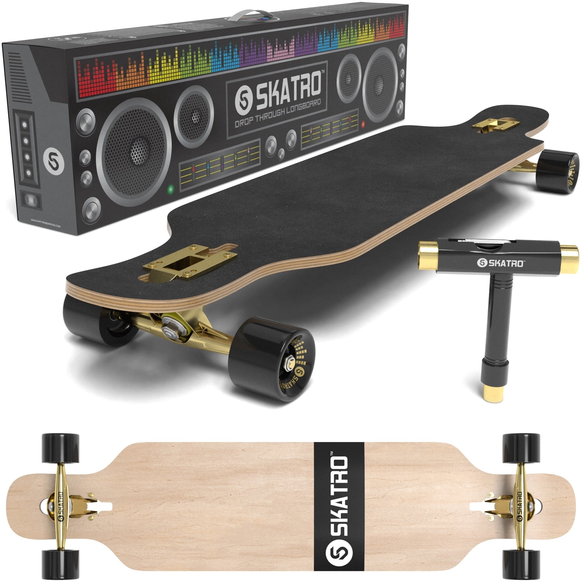 ST-264真鍮【4800円～】ロングホーン スカル*CROSSオリジナル